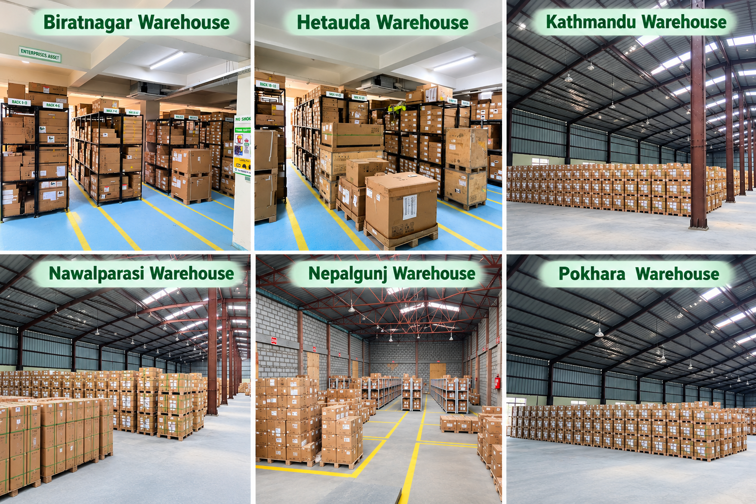 Extensive Warehousing and Distribution Network